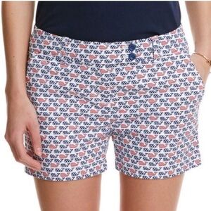 Vineyard Vines Flag Whale Print Sz 6 red white blue perfect 4th of July shorts